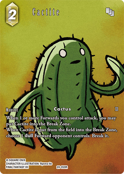 (059) Final Fantasy TCG Hidden Legends Single: Cactite (24-059) (V.2) Holo Rare