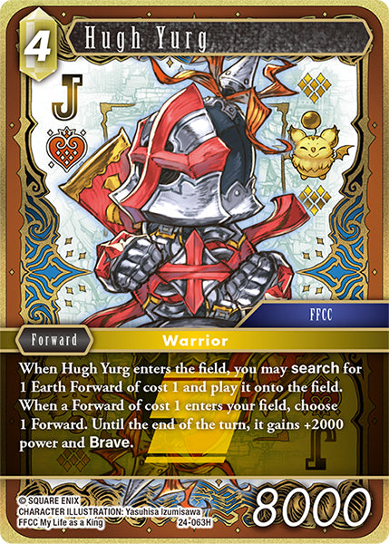 (063) Final Fantasy TCG Hidden Legends Single: Hugh Yurg (24-063) (V.1) Holo Hero