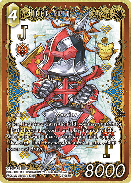 (063) Final Fantasy TCG Hidden Legends Single: Hugh Yurg (24-063) (V.2) Holo Hero