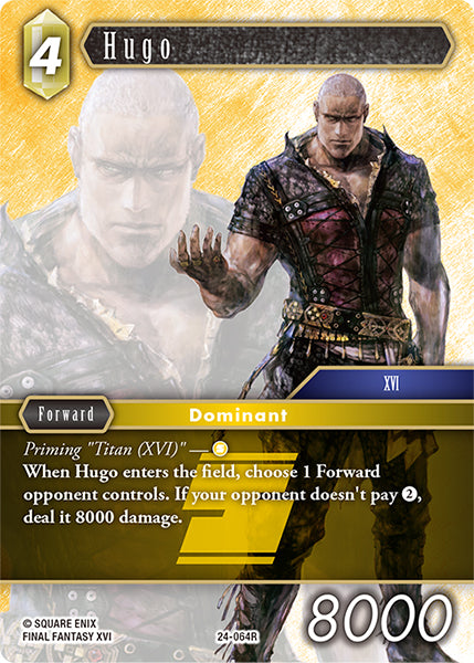 (064) Final Fantasy TCG Hidden Legends Single: Hugo (24-064)  Rare