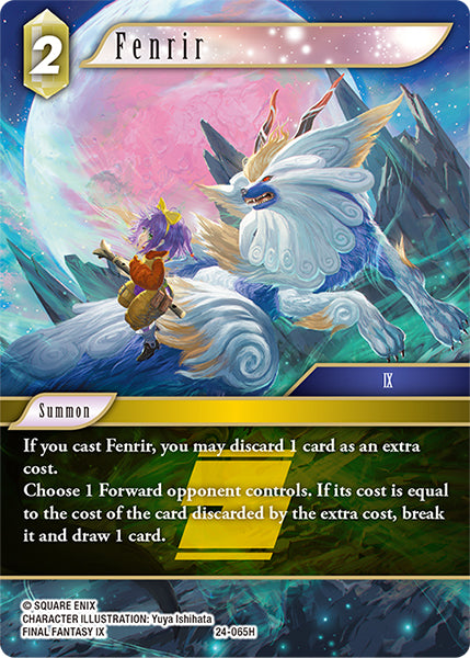 (065) Final Fantasy TCG Hidden Legends Single: Fenrir (24-065) (V.1)  Hero
