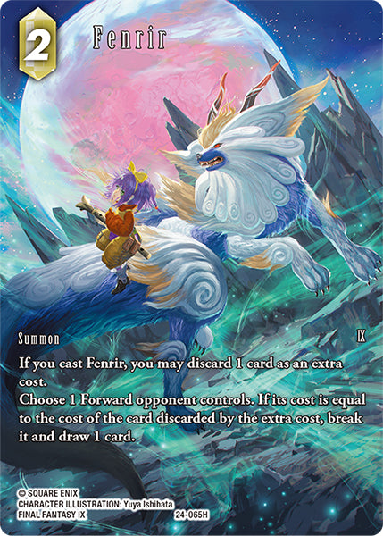 (065) Final Fantasy TCG Hidden Legends Single: Fenrir (24-065) (V.2) Holo Hero
