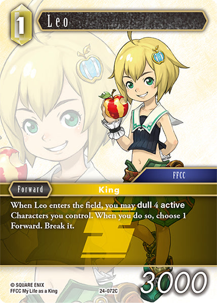 (072) Final Fantasy TCG Hidden Legends Single: Leo (24-072) Holo Common
