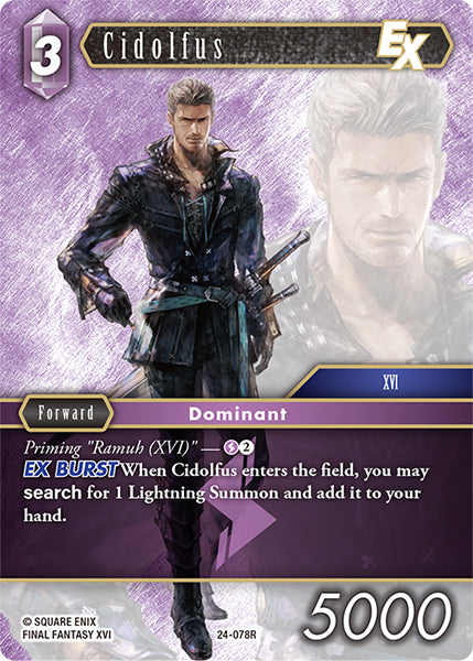 (078) Final Fantasy TCG Hidden Legends Single: Cidolfus (24-078) Holo Rare