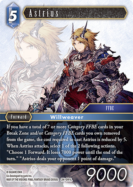 (091) Final Fantasy TCG Hidden Legends Single: Astrius (24-091) Holo Legend