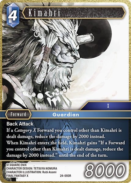 (093) Final Fantasy TCG Hidden Legends Single: Kimahri (24-093) (V.1) Holo Rare