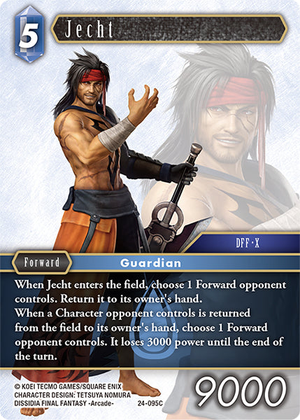 (095) Final Fantasy TCG Hidden Legends Single: Jecht (24-095)  Common