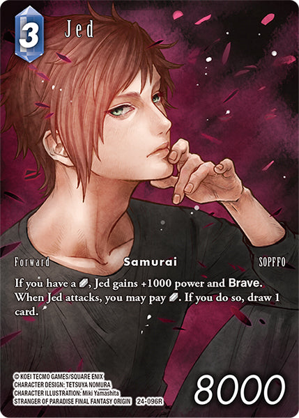 (096) Final Fantasy TCG Hidden Legends Single: Jed (24-096) (V.2) Holo Rare
