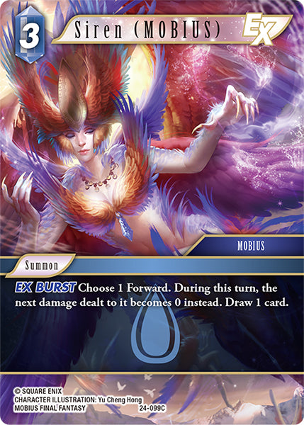 (099) Final Fantasy TCG Hidden Legends Single: Siren (MOBIUS) (24-099) Holo Common