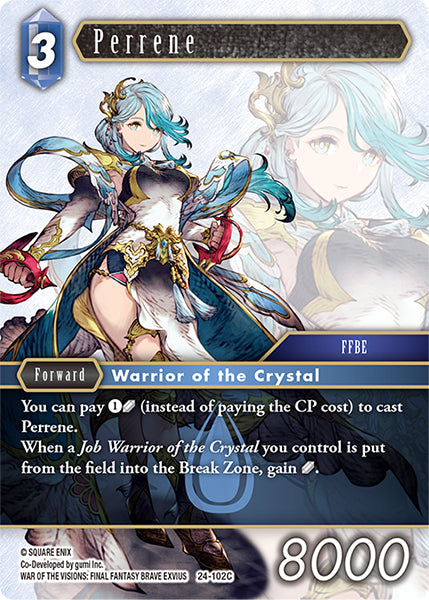 (102) Final Fantasy TCG Hidden Legends Single: Perrene (24-102)  Common