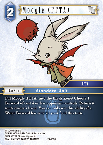 (103) Final Fantasy TCG Hidden Legends Single: Moogle (FFTA) (24-103) Holo Common