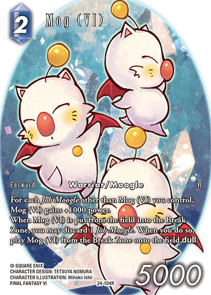 (104) Final Fantasy TCG Hidden Legends Single: Mog (VI) (24-104) (V.2) Holo Rare