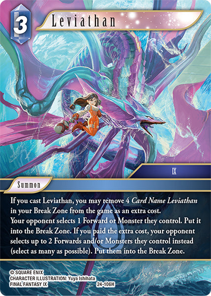 (106) Final Fantasy TCG Hidden Legends Single: Leviathan (24-106) (V.1)  Hero