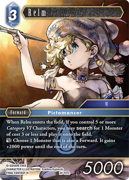 (107) Final Fantasy TCG Hidden Legends Single: Relm (24-107) (V.1)  Legend