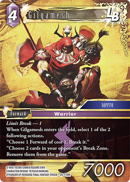 (119) Final Fantasy TCG Hidden Legends Single: Gilgamesh (24-119) Holo Rare