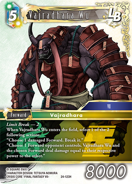 (123) Final Fantasy TCG Hidden Legends Single: Vajradhara Wu (24-123) Holo Hero