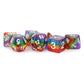 Fanroll - 16mm Resin Poly Dice Set - Rainbow