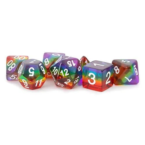 Fanroll - 16mm Resin Poly Dice Set - Rainbow