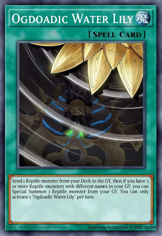 (010) YuGiOh TCG ANGU: Ancient Guardians Single: Ogdoadic Water Lily  Super Rare