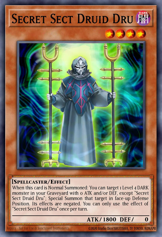 (133) YuGiOh TCG MP14: 2014 Mega-Tins Mega-Pack Single: Secret Sect Druid Dru  Common