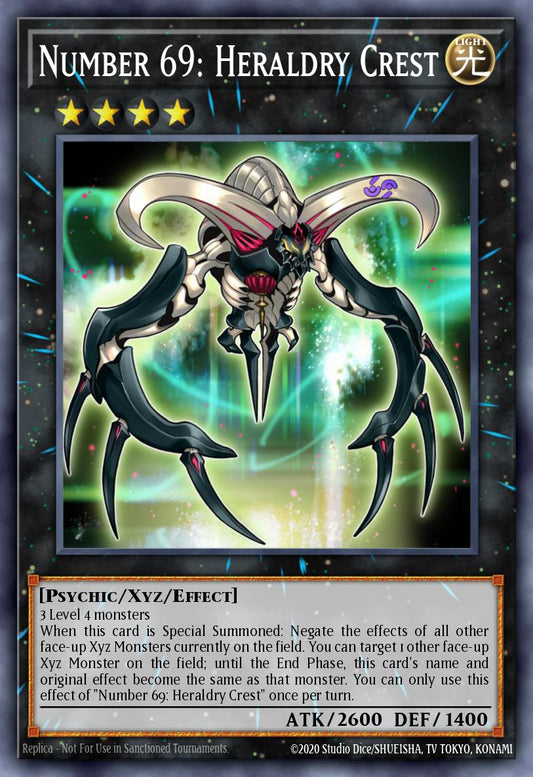 (153) YuGiOh TCG BLMM: Battles of Legend: Monster Mayhem Single: Number 69: Heraldry Crest  Ultra Rare