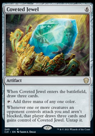 (240) Magic The Gathering Commander: Strixhaven Single: Coveted Jewel  Rare