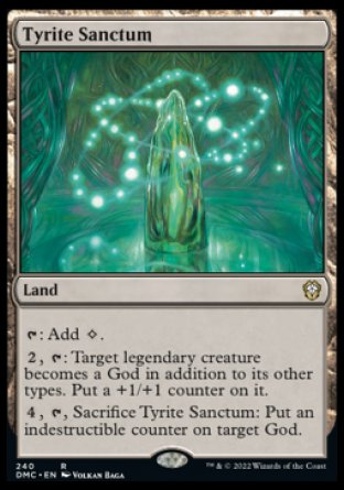 (240) Magic The Gathering Commander: Dominaria United Single: Tyrite Sanctum  Rare