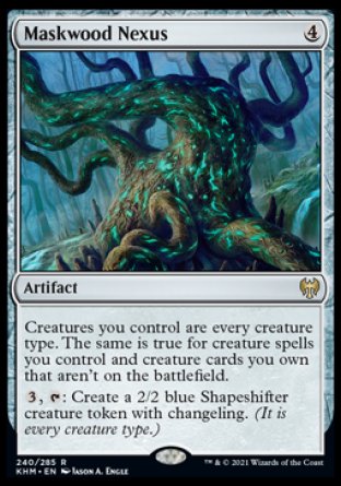 (240) Magic The Gathering Kaldheim: Promos Single: Maskwood Nexus (V.2)  Rare