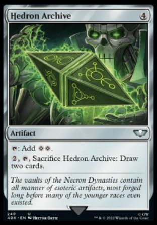 (240) Magic The Gathering Universes Beyond: Warhammer 40000 Single: Hedron Archive Holo Uncommon
