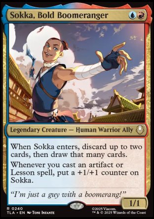 (240) Magic The Gathering Magic: The Gathering | Avatar: The Last Airbender Single: Sokka, Bold Boomeranger Holo Rare