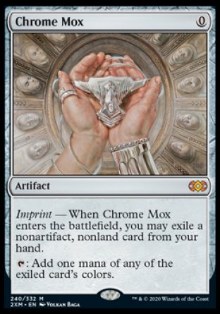 (240/332) Magic The Gathering Double Masters Single: Chrome Mox  Mythic