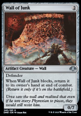 (240) Magic The Gathering Dominaria Remastered Single: Wall of Junk  Uncommon