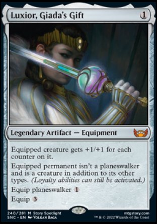 (240) Magic The Gathering Streets of New Capenna Single: Luxior, Giada's Gift Holo Mythic