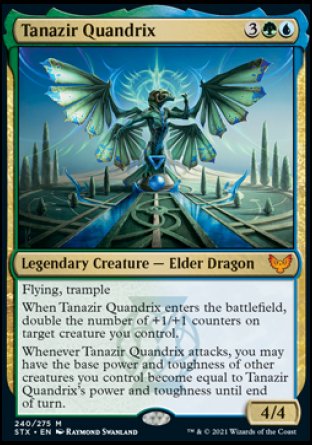 (240) Magic The Gathering Strixhaven: School of Mages Single: Tanazir Quandrix Holo Mythic