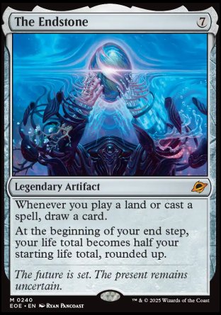 (240) Magic The Gathering Edge of Eternities: Promos Single: The Endstone (V.2)  Mythic