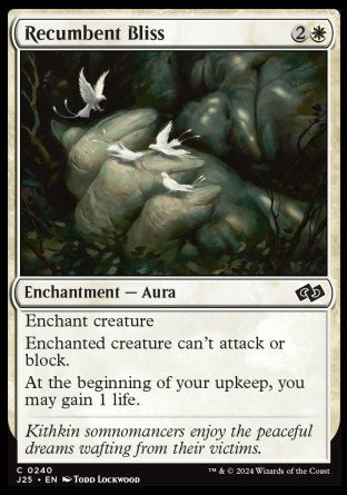 (240) Magic The Gathering Foundations Jumpstart Single: Recumbent Bliss  Common
