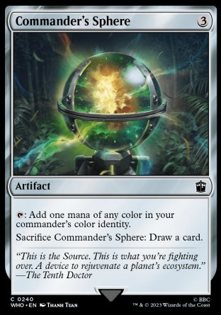 (240) Magic The Gathering Universes Beyond: Doctor Who Single: Commander's Sphere Holo Common