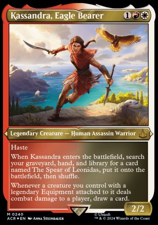 (240) Magic The Gathering Universes Beyond: Assassin's Creed: Extras Single: Kassandra, Eagle Bearer (V.2)  Mythic