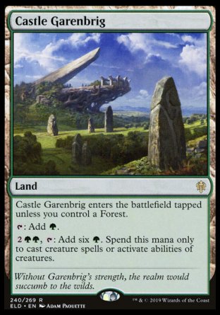 (240/269) Magic The Gathering Throne of Eldraine Single: Castle Garenbrig  Rare