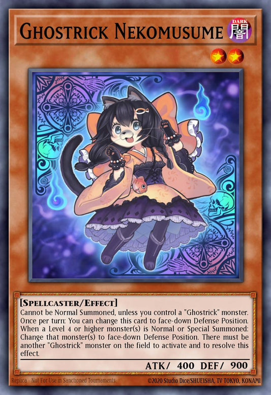 (204) YuGiOh TCG MP14: 2014 Mega-Tins Mega-Pack Single: Ghostrick Nekomusume  Common