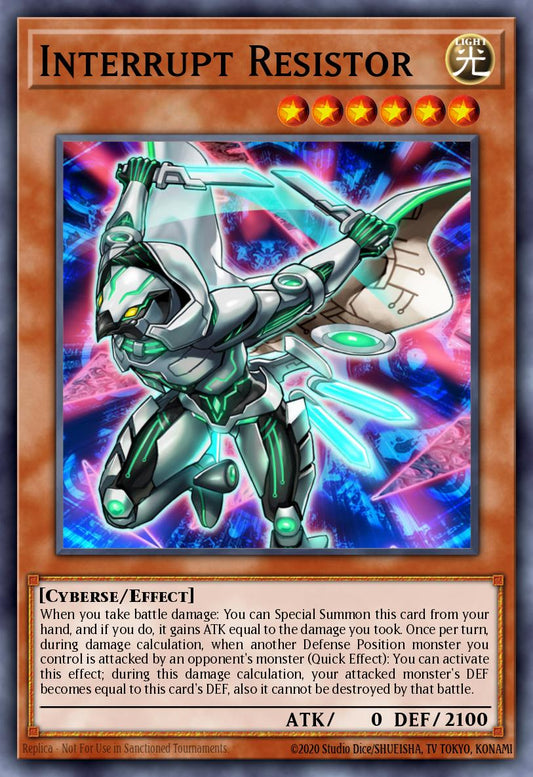 (149) YuGiOh TCG MP19: 2019 Gold Sarcophagus Tin Mega Pack Single: Interrupt Resistor  Common