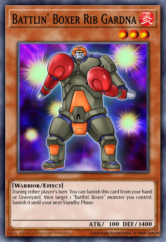 (130) YuGiOh TCG MP14: 2014 Mega-Tins Mega-Pack Single: Battlin' Boxer Rib Gardna  Common