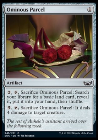 (241) Magic The Gathering Streets of New Capenna Single: Ominous Parcel Holo Common