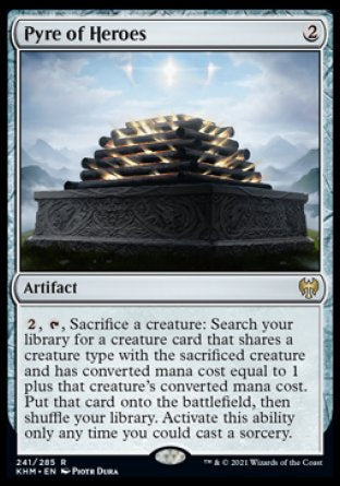 (241/285) Magic The Gathering Kaldheim Single: Pyre of Heroes  Rare