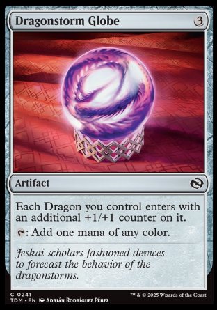 (241) Magic The Gathering Tarkir: Dragonstorm Single: Dragonstorm Globe Holo Common