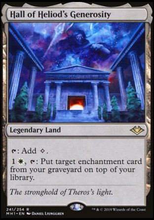 (241/254) Magic The Gathering Modern Horizons Single: Hall of Heliod's Generosity Holo Rare