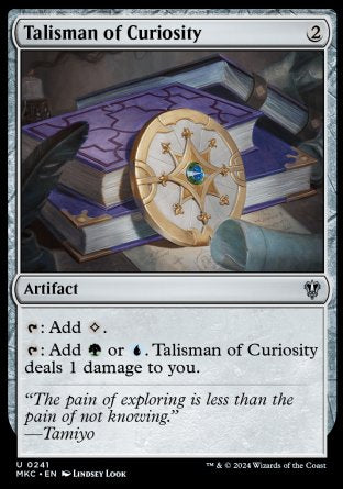 (241) Magic The Gathering Commander: Murders at Karlov Manor Single: Talisman of Curiosity  Uncommon