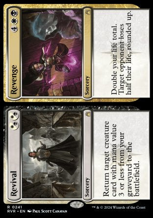 (241) Magic The Gathering Ravnica Remastered Single: Revival // Revenge  Holo Rare