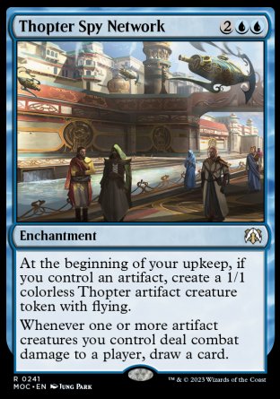 (241) Magic The Gathering Commander: March of the Machine Single: Thopter Spy Network  Rare