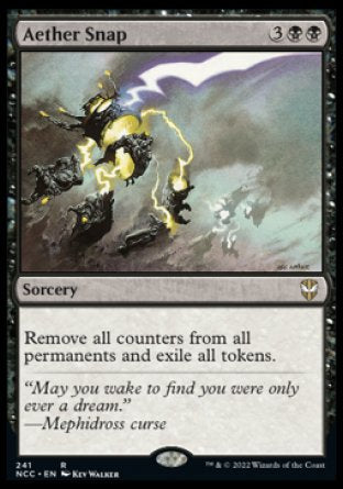 (241) Magic The Gathering Commander: Streets of New Capenna Single: Aether Snap  Rare